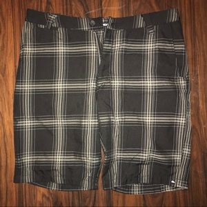 Men’s plaid shorts